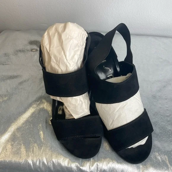 Unisa Black Heeled Sandals Sz 8.5M - Picture 2 of 15